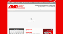 Desktop Screenshot of anr.org.py